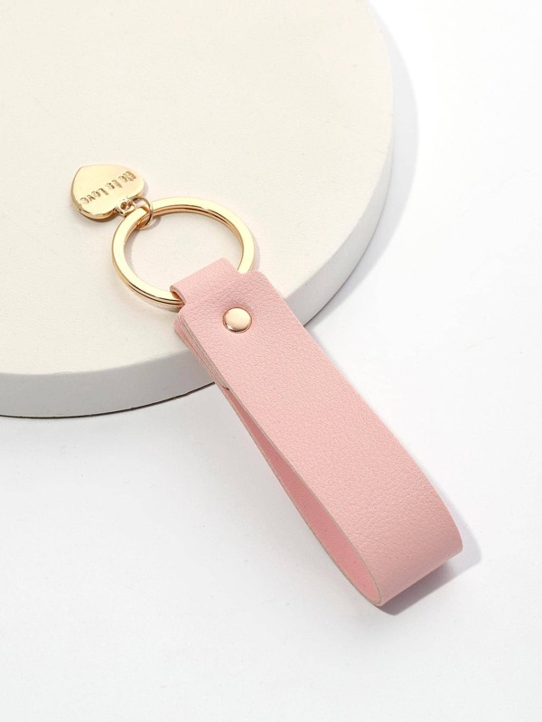 1pc Women Heart Charm Casual Keychain Valentine's Day Valentines Car Accessories Bag Charm School
