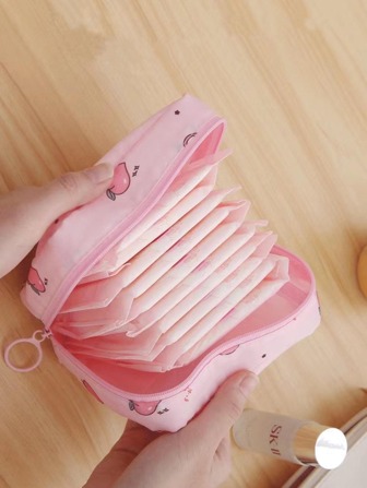 1pc Peach Pattern Travel Storage Bag For Travel Storage Bag,Makeup Bag,Cosmetic Bag,Vacation Organizer,Large Capacity Makeup Organizer Makeup Case, For Lipstick, Brush, Skincare, Mobile Phone, Coin, Small Items, For Home,Gift,Vacation And Festival Halloween Christmas Multifunctional Use,Boho Vibes