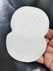 10 piezas de pegatinas antitranspirantes de unicolor para axilas - Blanco - Ver 3