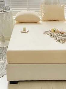 1pc Solid Fitted Sheet