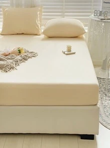 1pc Solid Fitted Sheet