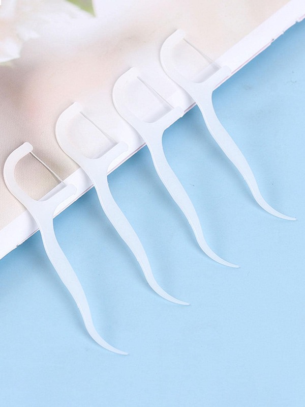 1 パック超微細高張力歯間フロスピック、歯のクリーニングケアデンタルフロスデンタルテープフロスピックフロススレッダーガムフロス歯間フロス