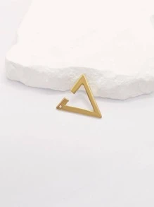 1pc Fashion Zinc Alloy Triangle Design Ear Cuff For Men Women For Daily Decoration - Gold - View 4