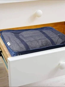 7pcs Letter Graphic Travel Storage Bag - Royal Blue - View 5