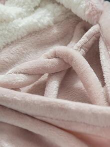 1 chiếc chăn hoạt hình trang trí tai có mũ trùm đầu - Xám - Xem 11