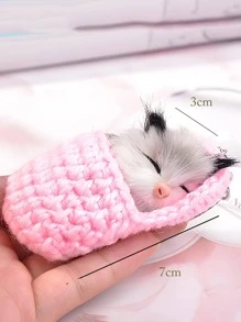 1入組女士卡通動物吊飾可愛鑰匙扣，可作為禮物 - 彩色 - 查看 2