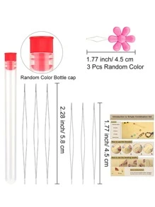 1件套不銹鋼打開串珠針現代針套裝適用於工藝 - 彩色 - 查看 2