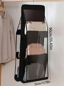 1 cái/2 cái Túi treo đựng túi xách, Túi vải chống bụi cho tủ quần áo, Giá để đồ, Túi đựng đồ dùng nhà bếp, Giải pháp lưu trữ phòng ký túc xá Trang trí mùa thu Trang trí lễ hội Trang trí phòng Trang trí nhà Trang trí mùa thu Trang trí phòng ngủ - Xám - Xem 4