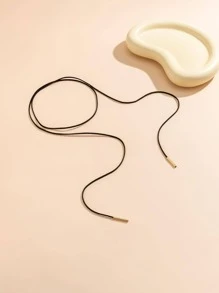 1 chiếc nơ thời trang trang trí choker cỡ rộng cho ngày lễ tình nhân, mẹ, mẹ, ngày của mẹ, quà tặng - màu đen - Xem 4