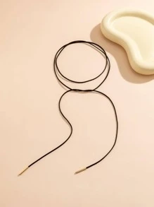 1 chiếc nơ thời trang trang trí choker cỡ rộng cho ngày lễ tình nhân, mẹ, mẹ, ngày của mẹ, quà tặng - màu đen - Xem 6