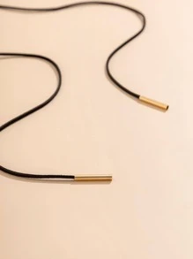 1 chiếc nơ thời trang trang trí choker cỡ rộng cho ngày lễ tình nhân, mẹ, mẹ, ngày của mẹ, quà tặng - màu đen - Xem 5