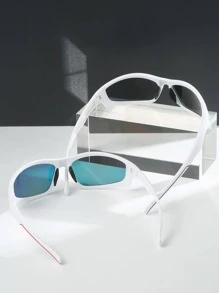 2副中性著色鏡片圍裹波西米亞太陽眼鏡適用於戶外遊玩 - 彩色 - 查看 2