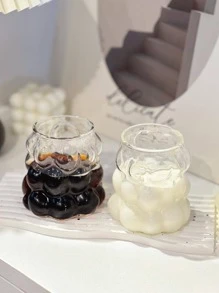 1pc Clear Glass Cup Back To School - Clear - View 5