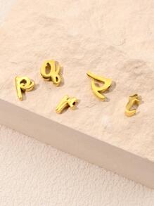 1 pièce Collier mode à pendentif lettre pour femme pour décoration quotidienne