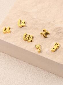 1 pièce Collier mode à pendentif lettre pour femme pour décoration quotidienne