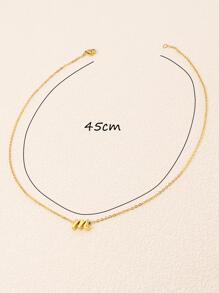 1 pièce Collier mode à pendentif lettre pour femme pour décoration quotidienne
