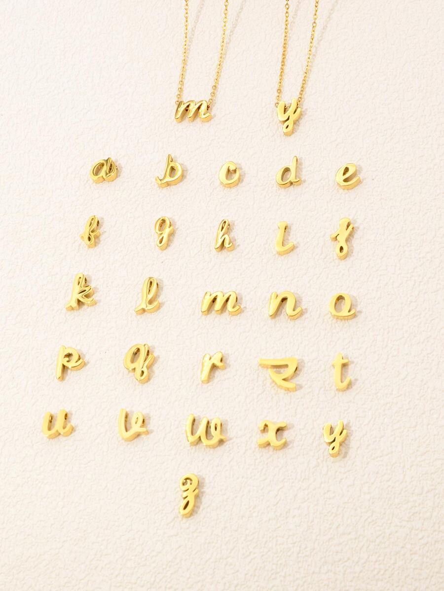 1 pièce Collier mode à pendentif lettre pour femme pour décoration quotidienne