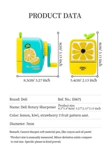 1pc Cartoon Pencil Sharpener, Stainless Steel Pencil Cutter For School Student - Multicolor - View 2