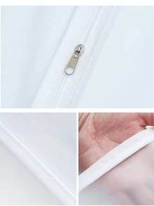 5入組/套PEVA服裝現代花朵圖案掛衣袋適用於衣服 - 無色 - 查看 5