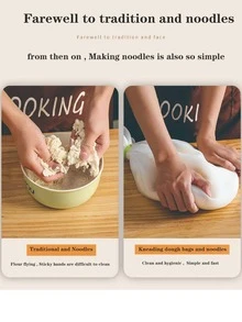 1 pieza Bolsa para amasar de silicona - Blanco - Ver 6