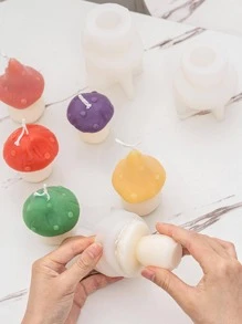 Khuôn silicon 1 cái, Khuôn silicon thiết kế hình nấm hiện đại DIY cho DIY - trắng - Xem 6