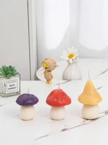 Khuôn silicon 1 cái, Khuôn silicon thiết kế hình nấm hiện đại DIY cho DIY - trắng - Xem 4