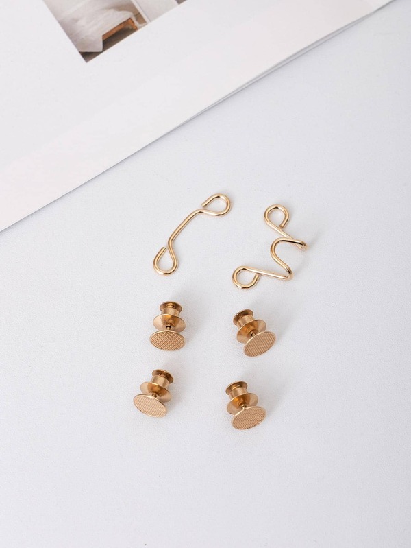 1pc Women Round Detachable Adjustable Fashion Waist Buckle Pin For