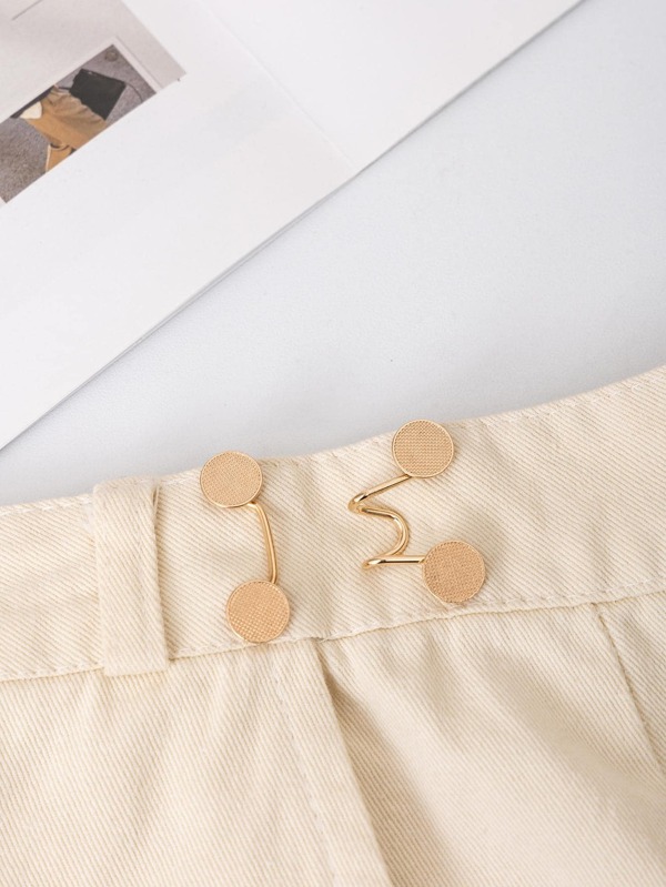 1pc Women Round Detachable Adjustable Fashion Waist Buckle Pin For