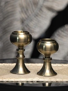 1入組鋁合金蠟燭現代燭台裝飾用品