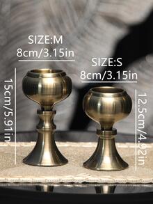 1入組鋁合金蠟燭現代燭台裝飾用品