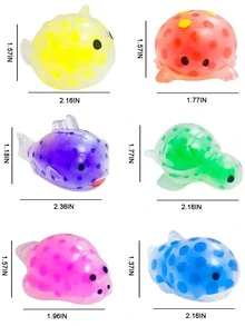 Niños 6 piezas Juguete tortuga - transparente - Ver 3