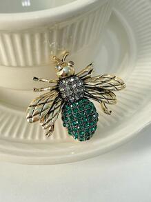 Cubic Zirconia Bee Design Brooch