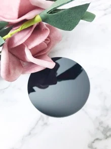 1 件字母图形镜面墙贴最佳礼物 - 黑色 - 查看 9