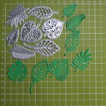 1 件树叶金属切割模具，用于卡片制作、剪贴簿 DIY 手工蚀刻模板 - 銀色 - 查看 6