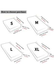 1入組葉子圖案彈性沙發座墊套不附帶填充物彩色綠色滌綸沙發套 - 綠色 - 查看 2