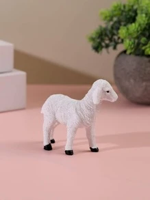 1 đồ trang trí sân vườn hình con cừu - trắng - Xem 7
