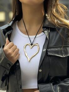 愛心掛飾項鍊 - 彩色 - 查看 2