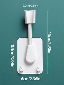 1pc Suction Cup Storage Rack - White - View 6