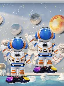 2 piezas Globo decorativo astronauta en forma de - Multicolor - Ver 1