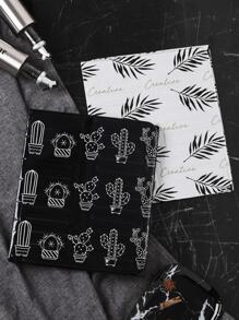 1pc Pot Print Oil-proof Aluminum Foil Wall Sticker - Black - View 4