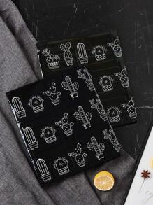 1pc Pot Print Oil-proof Aluminum Foil Wall Sticker - Black - View 6