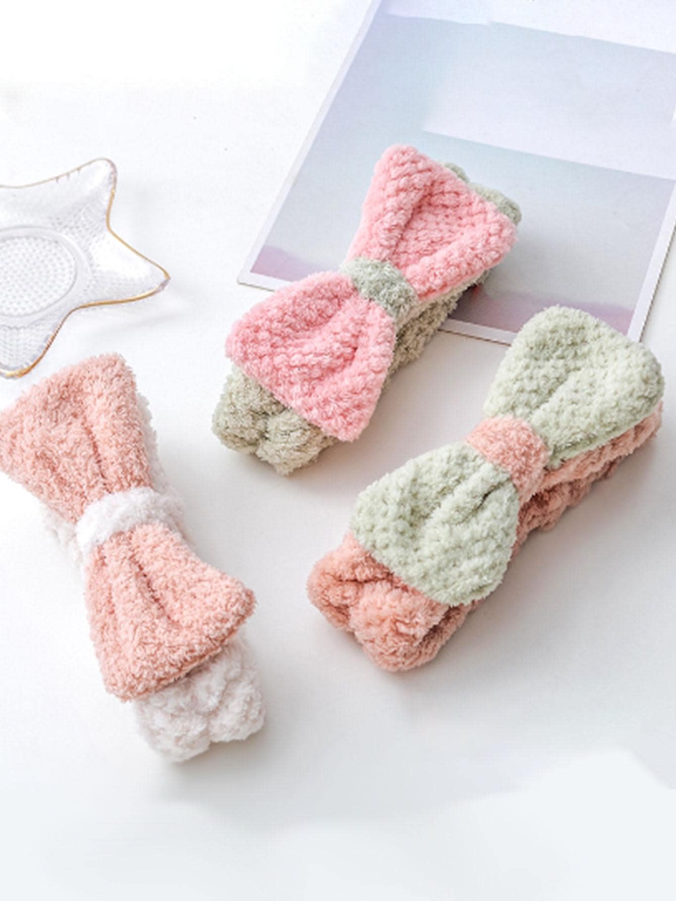 1 băng đô trang trí nơ trang trí nhà tắm - Nhiều màu - Xem 1