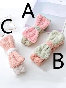 1 băng đô trang trí nơ trang trí nhà tắm - Nhiều màu - Xem 2