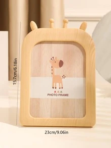 1 pieza Marco para fotos con patrón de jirafa - Beis - Ver 3