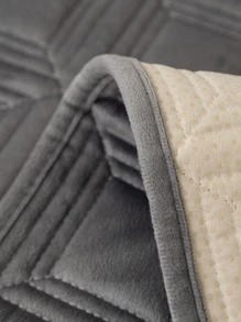 1入組幾何簇絨灰色的沙發現代防塵滌綸沙發套適用於家用的 - 灰色 - 查看 5