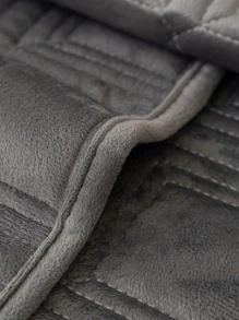 1入組幾何簇絨灰色的沙發現代防塵滌綸沙發套適用於家用的 - 灰色 - 查看 4