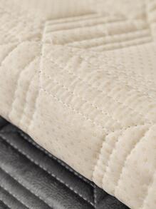 1入組幾何簇絨灰色的沙發現代防塵滌綸沙發套適用於家用的 - 灰色 - 查看 6