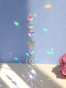 1 cái treo tường trang trí mặt trăng và ngôi sao - Nhiều màu - Xem 3