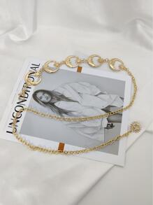 Dây chuyền trang trí mặt trăng và mặt trời - Vàng - Xem 2