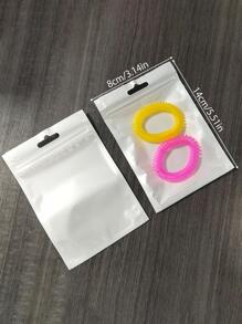 50pcs Clear Bubble Mailer, White PET Transparent Packaging Bag For Household - White - View 2